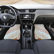 pink gold marble car floor mats, view 3 - MRSLM