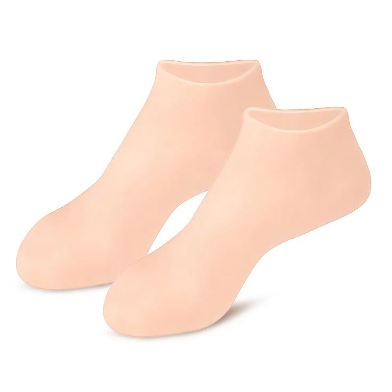 silicone moisturizing gel socks, view 2 - MRSLM