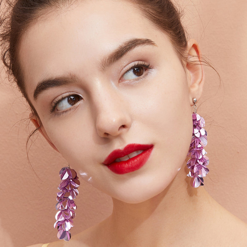 pink bead ear pins - MRSLM