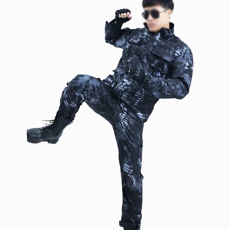 men's outdoor camouflage suit, view 3 - MRSLM