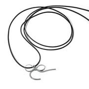 bowknot snake bone chain necklace, view 3 - MRSLM