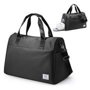 men's travel duffle bag with shoe compartment, view 3 - MRSLM