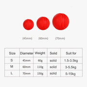 Rubber bite-resistant dog training ball, view 6 - MRSLM
