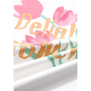 Tulip print slim-fit cotton T-shirt, view 8 - MRSLM