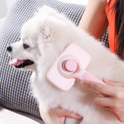 pet grooming brush with steel comb, view 6 - MRSLM