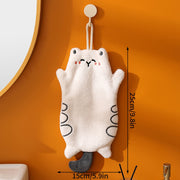 cute cat hanging hand towel, view 2 - MRSLM