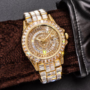 men's zircon luminous calendar quartz watch - MRSLM