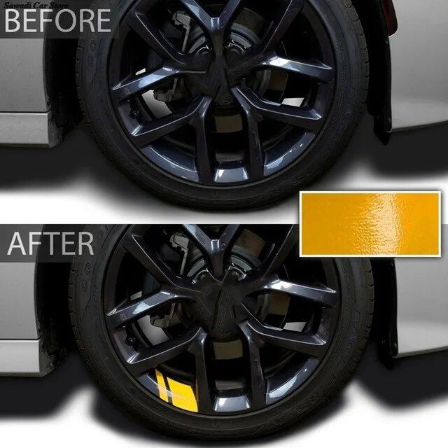 Reflective car wheel rim stickers, view 3 - MRSLM