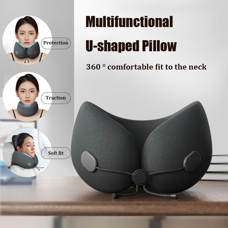 u-shaped memory foam travel pillow, view 4 - MRSLM