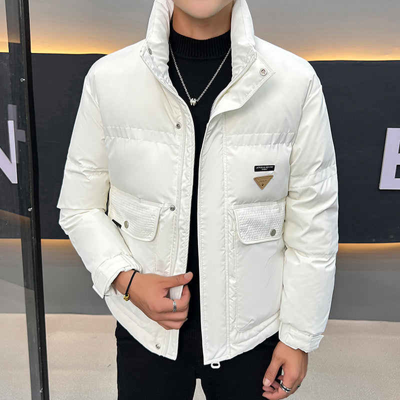 men's stand collar down jacket - MRSLM