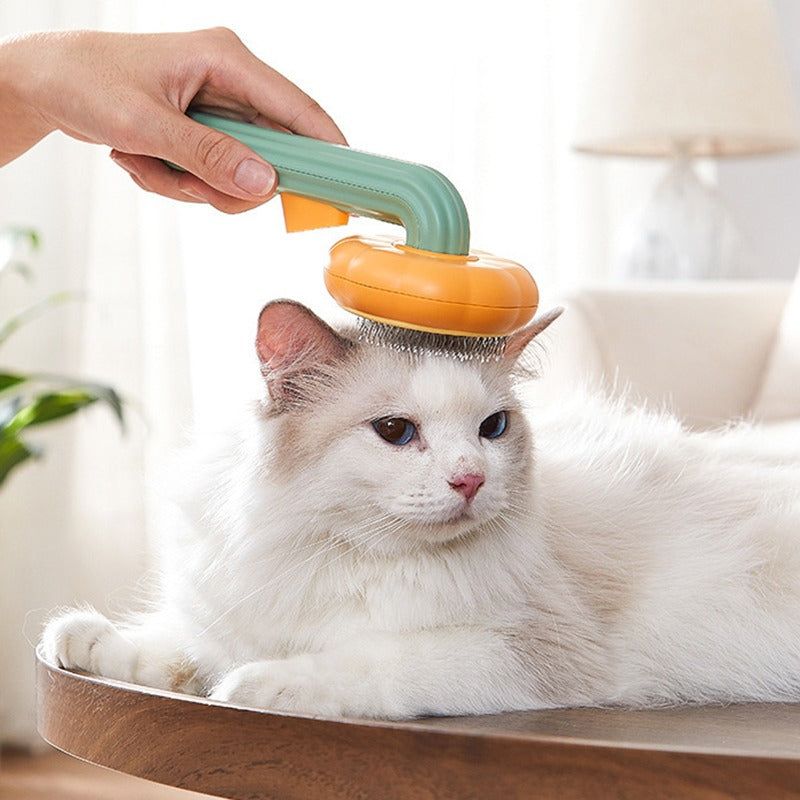 pumpkin pet grooming brush - MRSLM