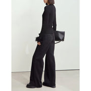women's wide-leg retro jeans, view 3 - MRSLM