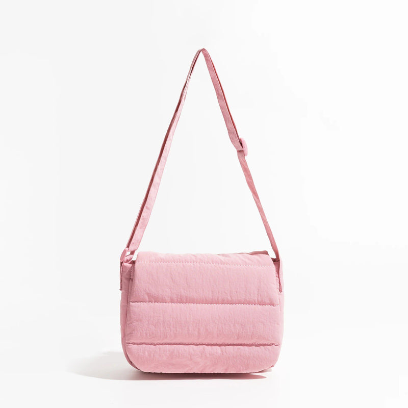 quilted nylon crossbody purse, view 6 - MRSLM