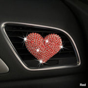 heart-shaped rhinestone car perfume clip, view 4 - MRSLM