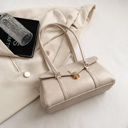 retro PU tote bag for women, view 3 - MRSLM