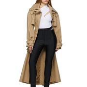 high-waist hollow-out trench coat, view 2 - MRSLM