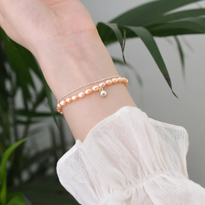 freshwater pearl bead bell bracelet - MRSLM