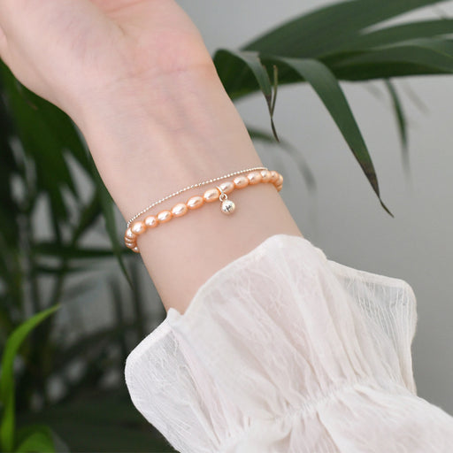 freshwater pearl bead bell bracelet - MRSLM
