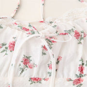 Floral lace halter dress, view 5 - MRSLM