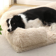 cozy winter plush dog bed, view 7 - MRSLM