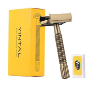 classic brass safety razor, view 4 - MRSLM