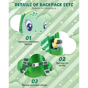 kid's 14-inch dinosaur backpack, view 4 - MRSLM