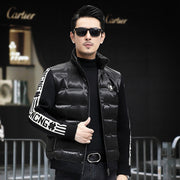 Men's stand collar duck down coat, view 21 - MRSLM