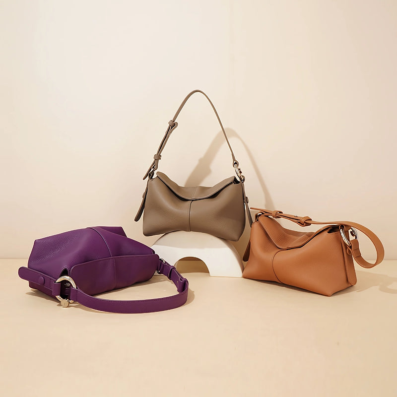 women's genuine leather crossbody shoulder bag, view 7 - MRSLM
