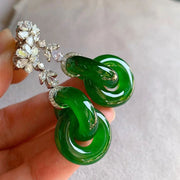 s925 silver double ring earrings - MRSLM