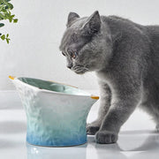 fish-shaped ceramic pet feeding bowl - MRSLM