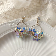 handmade blue fairy tale earrings, view 5 - MRSLM