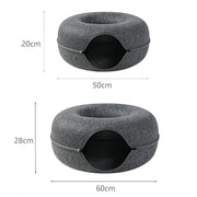 Donut cat bed for 2 cats, view 11 - MRSLM