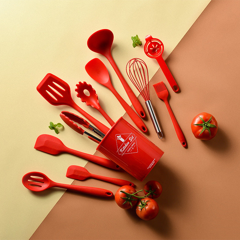 silicone kitchen utensils set, view 3 - MRSLM