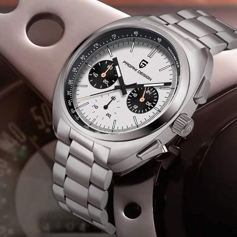 men's panda dial chronograph watch - MRSLM