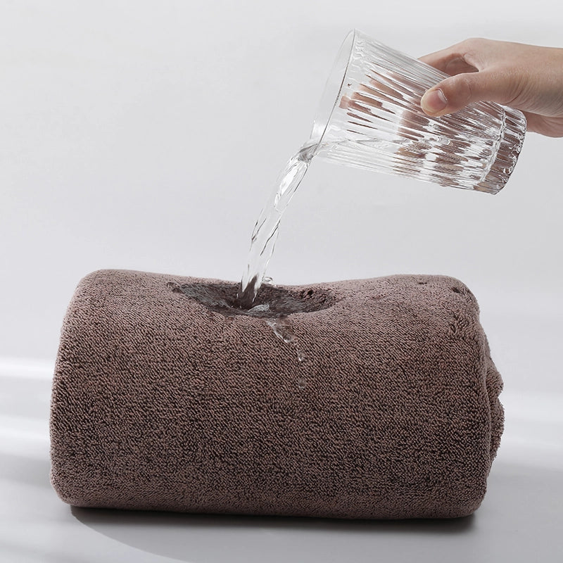 wearable microfiber bathrobe for women, view 15 - MRSLM