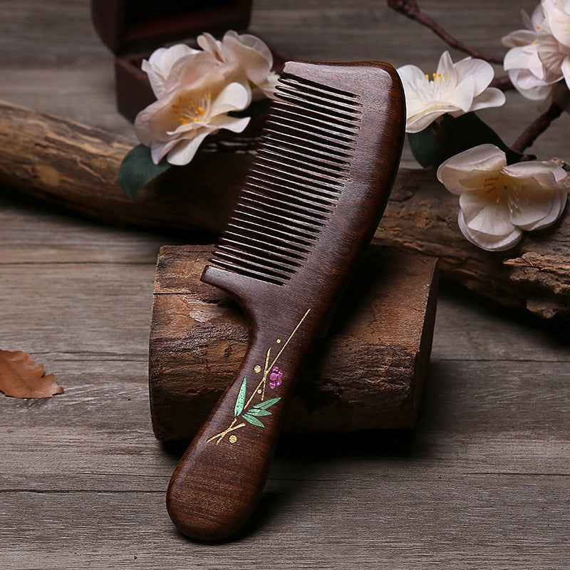 natural sandalwood comb, view 3 - MRSLM