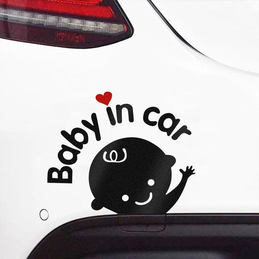 baby on board cartoon car sticker - MRSLM
