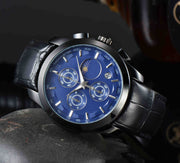 men's six-hand calendar quartz watch, view 2 - MRSLM