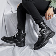 men's leather ankle boots for outdoor work, view 8 - MRSLM