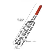 stainless steel BBQ hot dog grill basket, view 10 - MRSLM