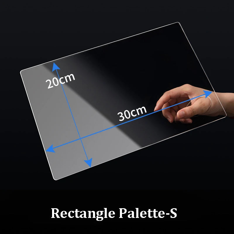 transparent acrylic paint palette, view 2 - MRSLM