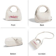 plush dumpling crossbody handbag, view 6 - MRSLM