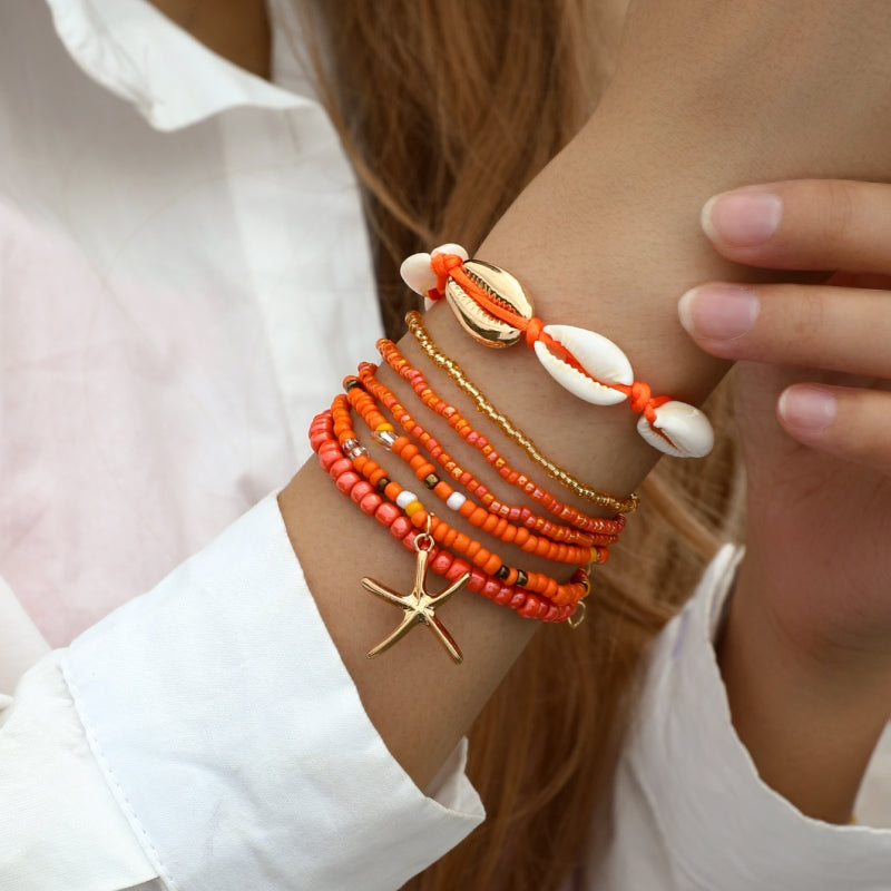 starfish bracelet set, view 4 - MRSLM