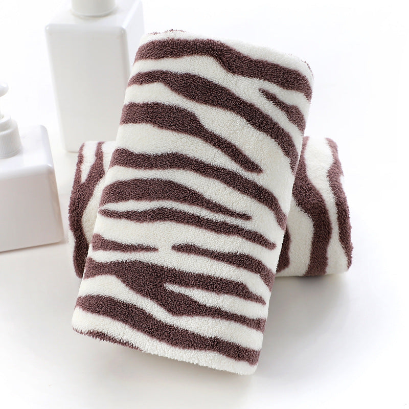 quick-dry zebra stripe microfiber towel, view 3 - MRSLM