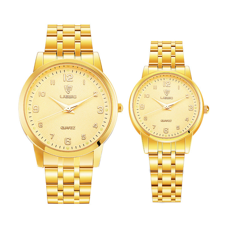 steel band couple watch, view 4 - MRSLM