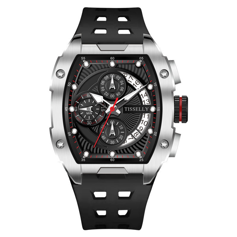 Barrel-shaped quartz watch, view 3 - MRSLM