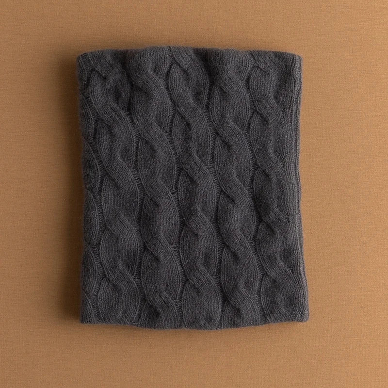 women's winter cashmere ring scarf, view 6 - MRSLM