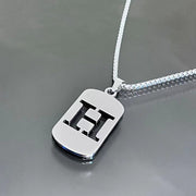 titanium steel letter necklace, view 13 - MRSLM