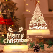 christmas 3d acrylic led night light - MRSLM
