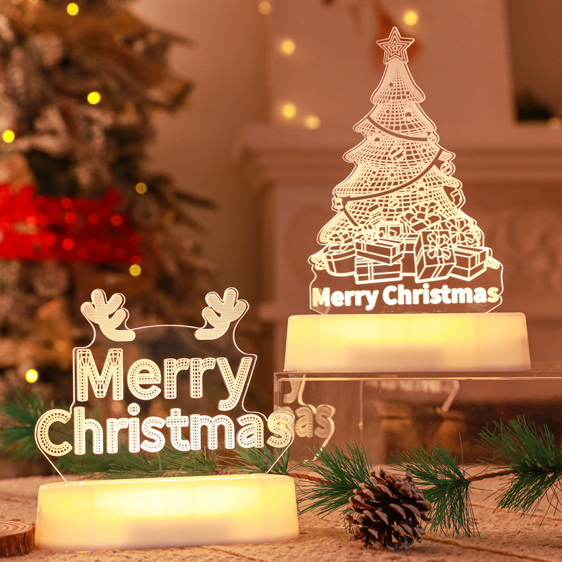christmas 3d acrylic led night light - MRSLM